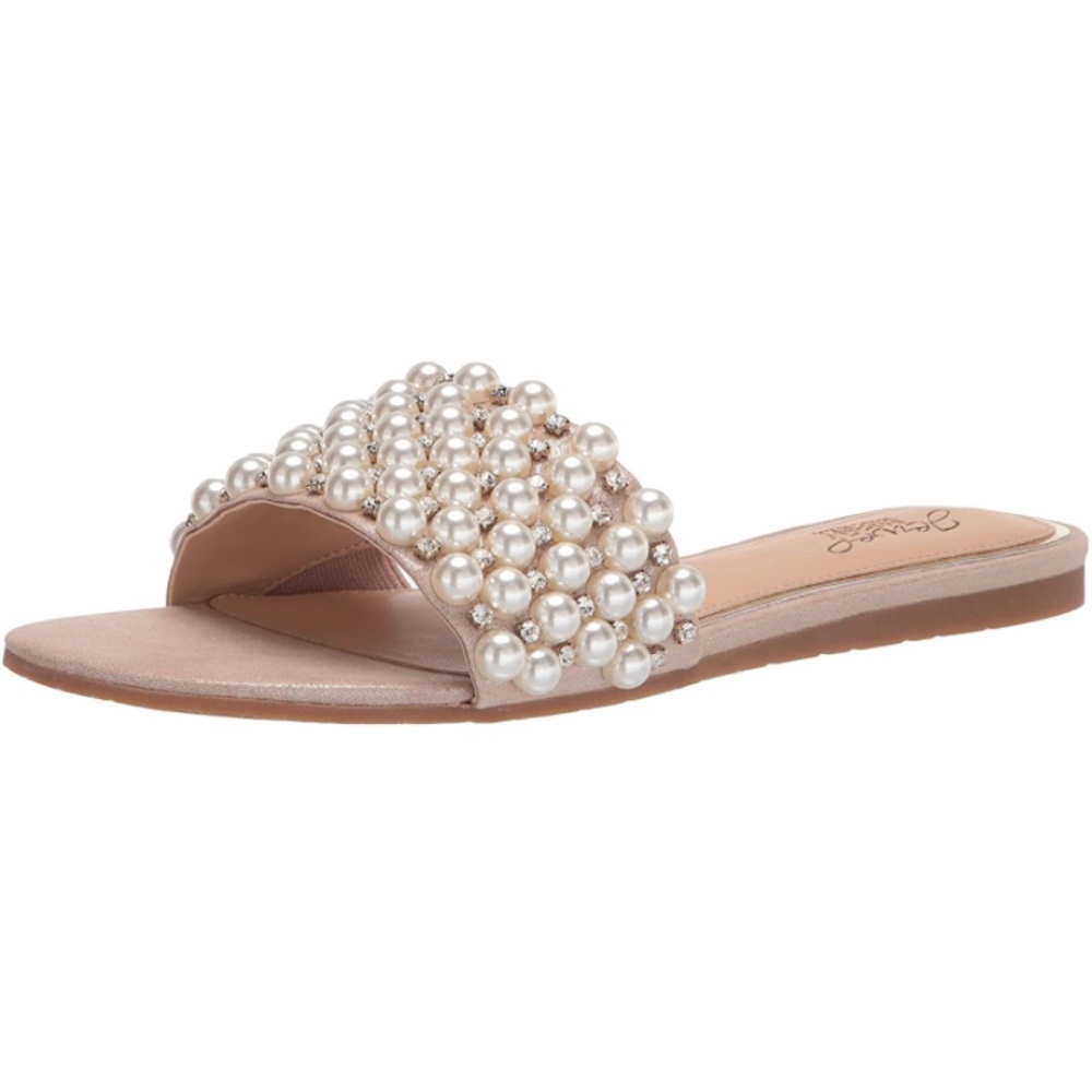 Jewel Badgley Mischka Orion Rose Gold Sandal